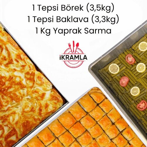 İkramla - Tepsi Börek Baklava Sarma Paketi